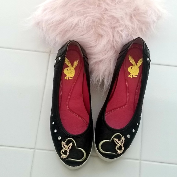 Vintage PLAYBOY Wedges with Rhinestones - Picture 3 of 8